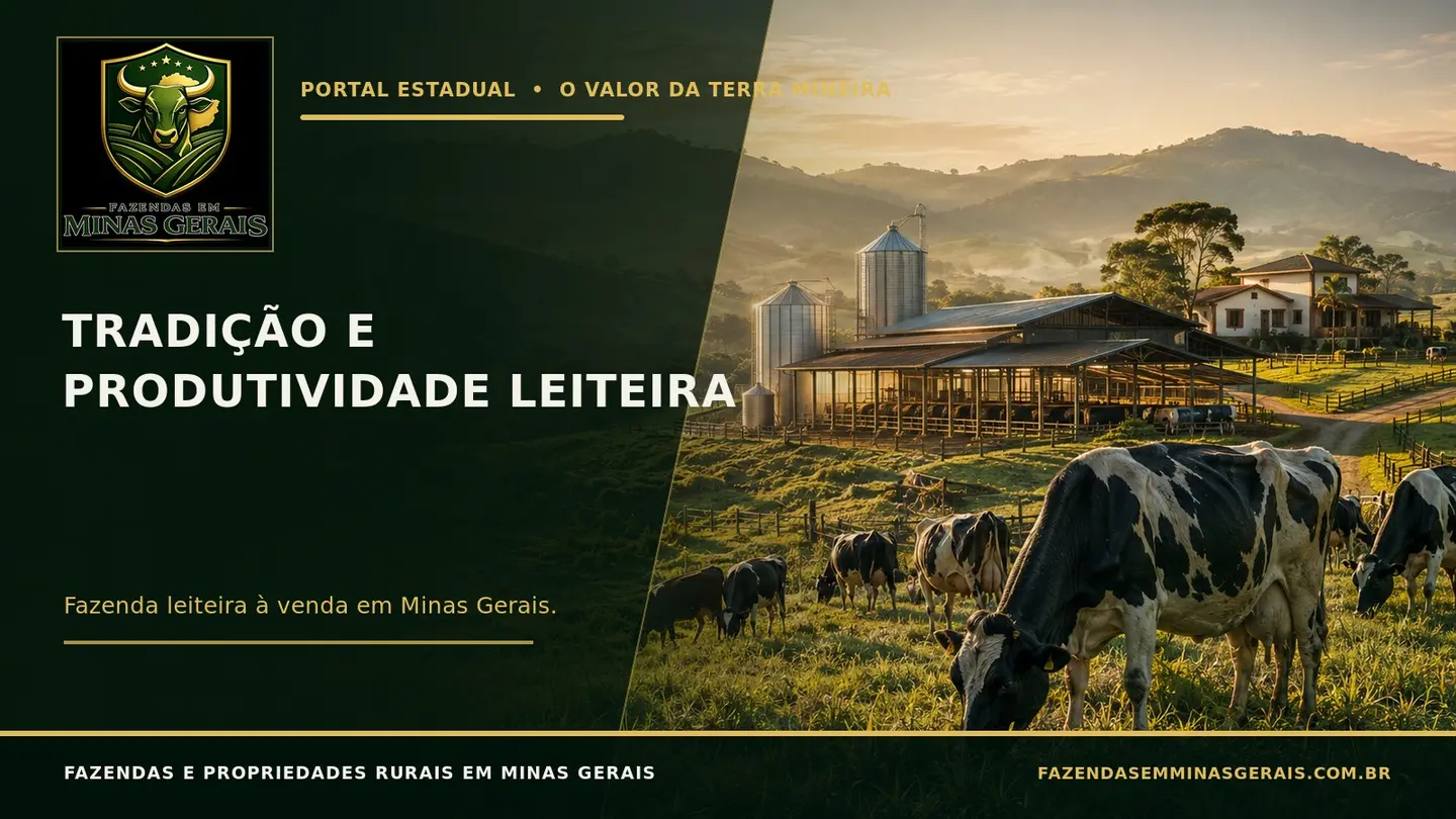 Fazenda leiteira em Minas Gerais