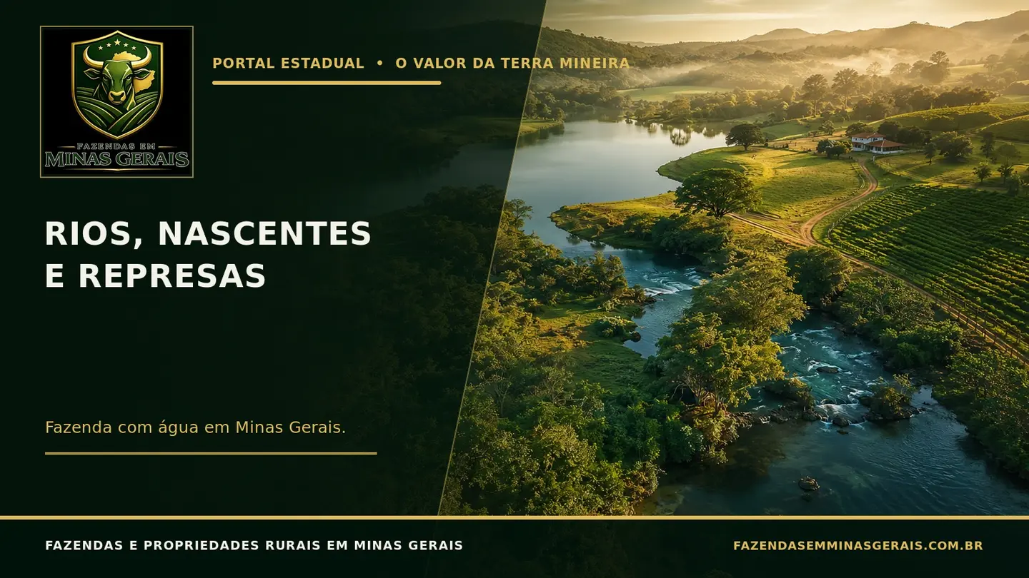 Fazenda com rio e recursos hídricos em Minas Gerais