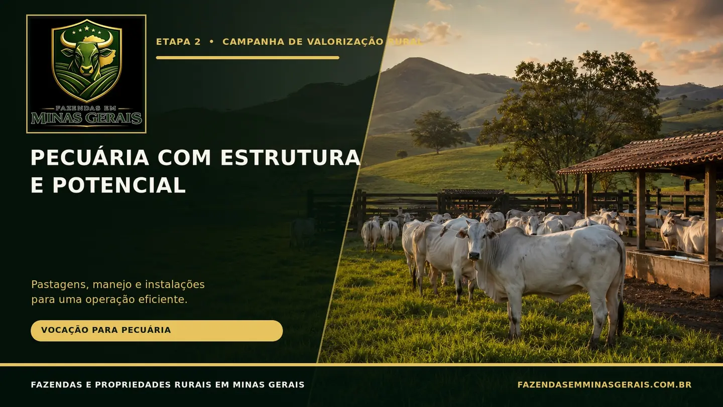 Fazenda para pecuária em Minas Gerais